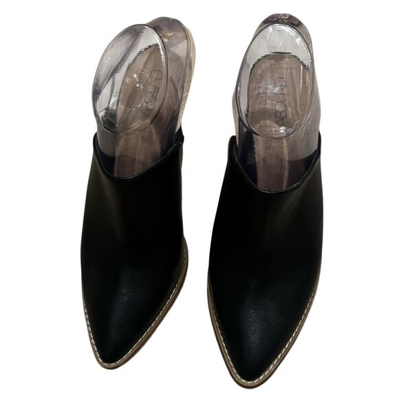 Abound Women's Black Pointed-Toe Mule Heel Faux Leather Upper Size 6.5M - Picture 2 of 8